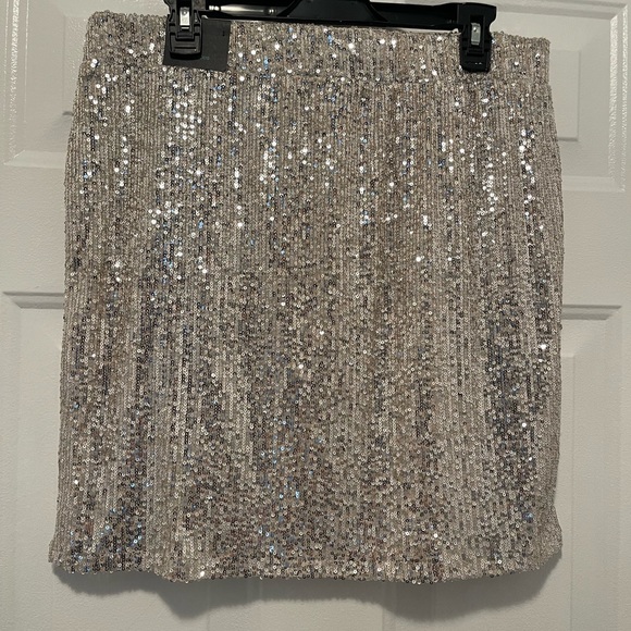 Maurice’s thigh length sequin skirt. Only worn once while modeling during x-mas. - Picture 2 of 4